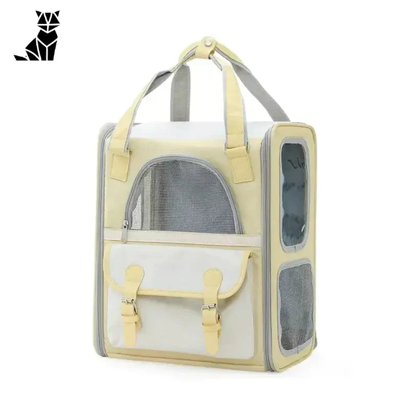 Facile à transporter : sac de transport pour chat avec intérieur douillet et chat à l’intérieur